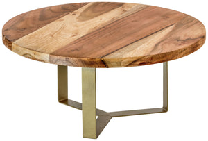 Tortenplatte Arithra mit Fuß; 33x15 cm (ØxW); jasny brązowy/złoto; okrągły