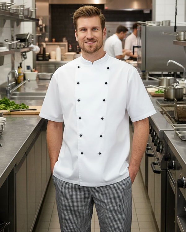 bluza kucharska Realo krótki rękaw