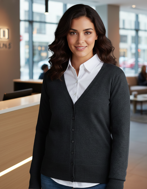 Kardigan damski z długim rękawem Rose