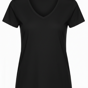 T-shirt damski V-neck