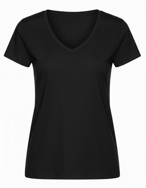 T-shirt damski V-neck