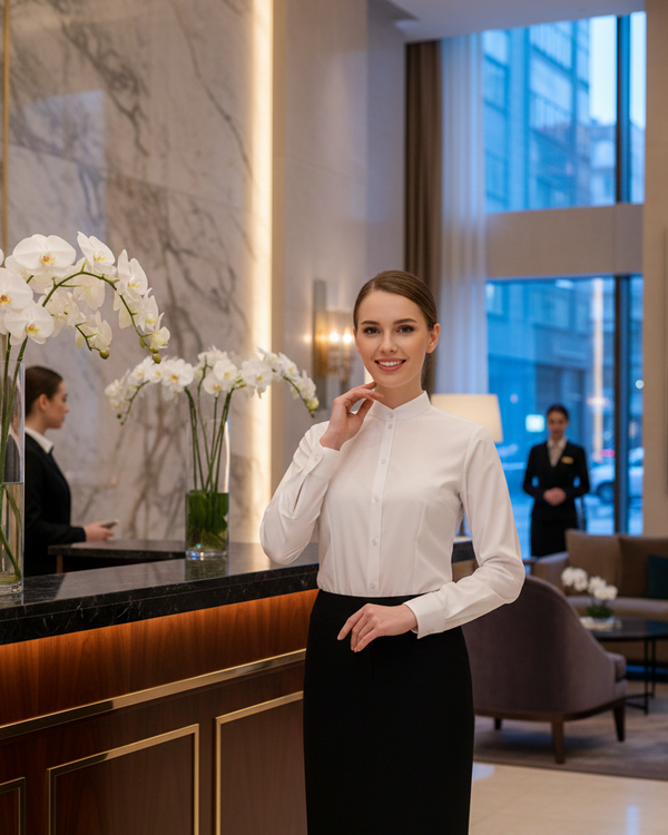 Bluzka damska Wita ze stójką