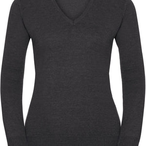 Sweter damski z długim rękawem Rose V-neck