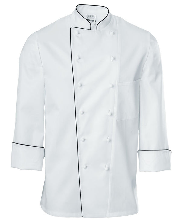 Bluza kucharska męska Premium Chef długi rękaw, wypustka
