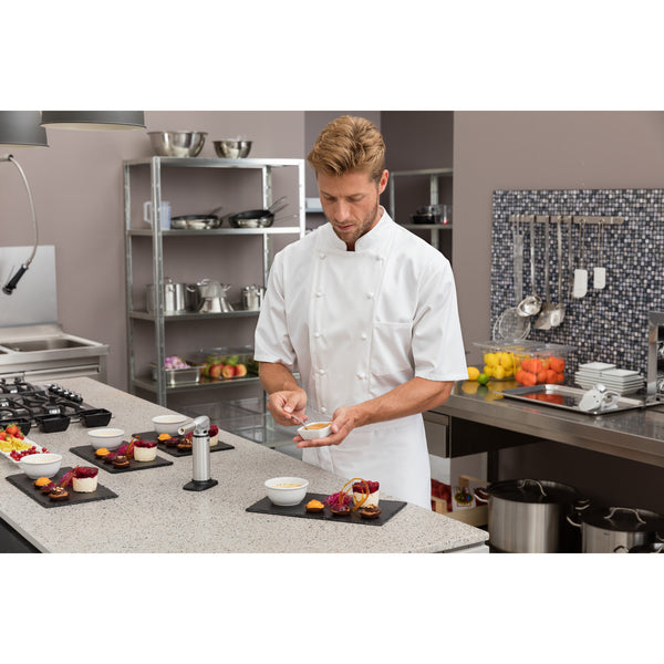 Bluza kucharska męska Premium Chef krótki rękaw