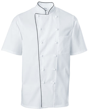 Bluza kucharska męska Premium Chef krótki rękaw, wypustka